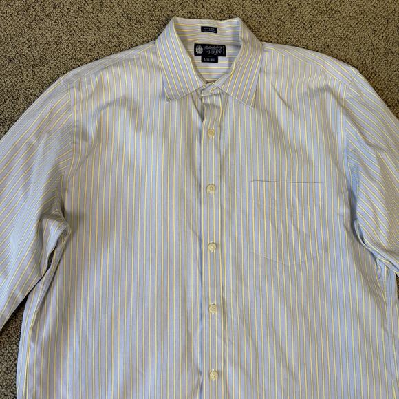 J Crew Haberdashery 80s 2 Ply Button Up Shirt US Men's L - Picture 2 of 6